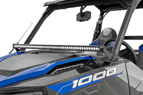 Rough Country - LED Light Kit - Lower Windshield - 50 in. Black Single Row - Polaris General XP 4 1000 - 93034