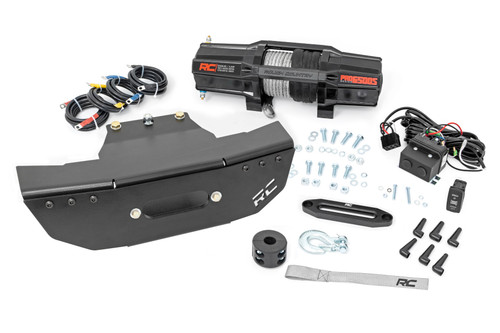 Rough Country - Winch Mount - RS4500S - Polaris RZR Turbo S4 - 93157