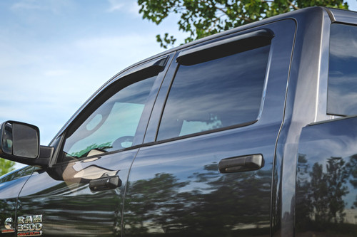 Rough Country - Side Window Deflectors - Tape On Rain Guard - Ram 1500 (09-18) 2500 (10-24) - 942924