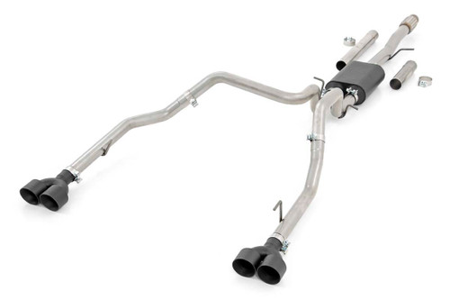Rough Country - Performance Cat-Back Exhaust - 6.2L - 5'8 in. & 6'6 in. Bed - Chevy/GMC Sierra/Silverado 1500 (19-25) - 96014