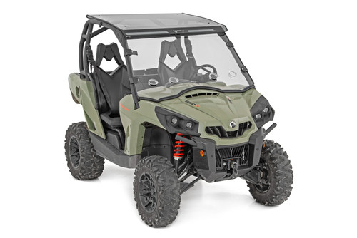 Rough Country - Vented Full Windshield - Scratch Resistant - Can-Am Commander Max 1000 - 98212030