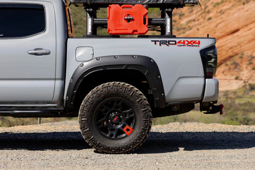 Rough Country - Fender Flares - Defender - 1D6 Silver Sky Metallic - Toyota Tacoma (16-23) - A-T11621-1D6