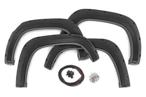 Rough Country - Pocket Fender Flares - GAZ Summit White - Chevy Colorado 2WD/4WD (2023-2025) - F-C12311-GAZ