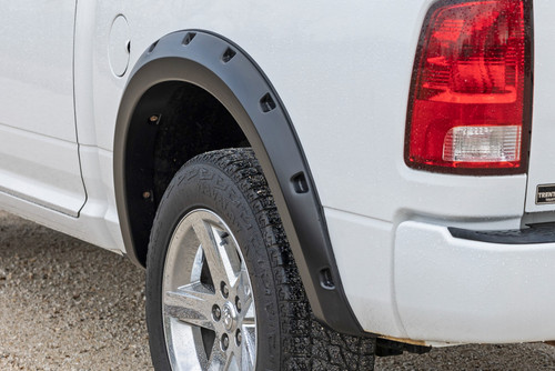 Rough Country - Pocket Fender Flares - PX8 Black Crystal - Ram 1500 2WD/4WD (2010-2018 & Classic) - F-D10911B-PX8