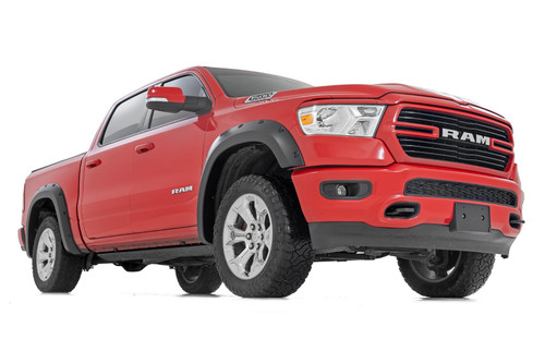 Rough Country - Pocket Fender Flares - PXR Brilliant Black - Ram 1500 2WD/4WD (2019-2024) - F-D10914A-PXR