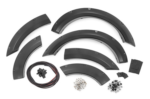 Rough Country - Pocket Fender Flares - JS Iconic Silver - Ford Bronco Sport 4WD (2021-2025) - F-F11612A-JS