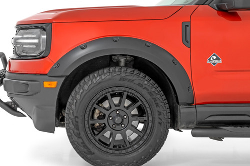 Rough Country - Pocket Fender Flares - M7 Carbonized Gray - Ford Bronco Sport 4WD (2021-2025) - F-F11612A-M7