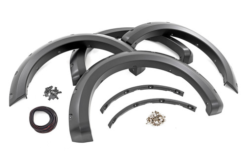 Rough Country - Pocket Fender Flares - G4 Azure Gray - Ford F-150 2WD/4WD (2021-2025) - F-F20911B-G4