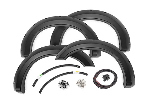 Rough Country - Pocket Fender Flares - N1 Blue Jeans - Ford F-250/F-350 Super Duty (11-16) - F-F21111A-N1