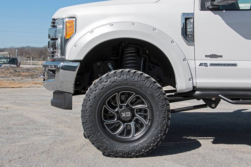 Rough Country - Pocket Fender Flares - PQ Race Red - Ford F-250/F-350 Super Duty (17-22) - F-F21112-PQ