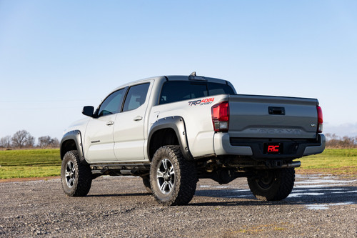 Rough Country - Pocket Fender Flares - 218 Midnight Black Metallic - Toyota Tacoma (16-23) - F-T11621A-218