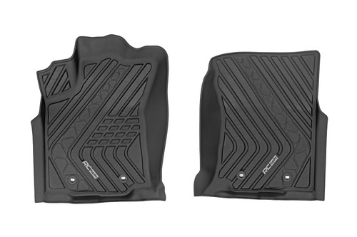 Rough Country - Flex-Fit Floor Mats - Front - Toyota Tacoma 2WD/4WD (2016-2023) - FF-7121