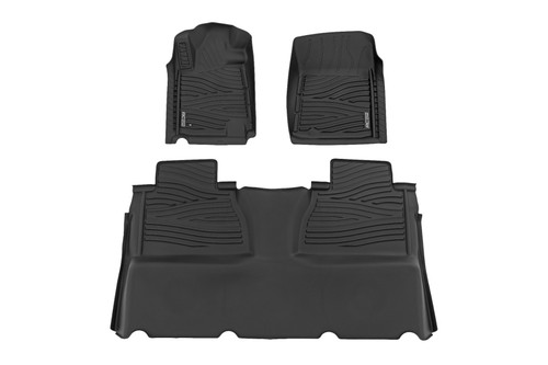 Rough Country - Floor Mats - FR & RR - Double Cab - Toyota Tundra 2WD/4WD (2014-2021) - FF-71413