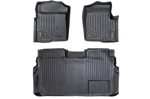 Rough Country - Floor Mats - FR & RR - 2 Ret Hook - Ford F-150 2WD/4WD (2011-2014) - M-51112