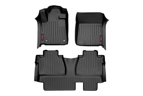 Rough Country - Floor Mats - FR & RR - Double Cab - Toyota Tundra 2WD/4WD (2014-2021) - M-71413