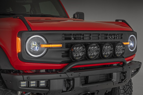 Rough Country - DRL Halo LED Headlights - DOT Approved - Ford Bronco 4WD (2021-2025) - RCH5500