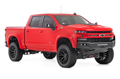 Rough Country - Fender Flares - Sport - GAN Silver Ice Metallic - Chevy Silverado 1500 (19-25) - S-C12210-GAN