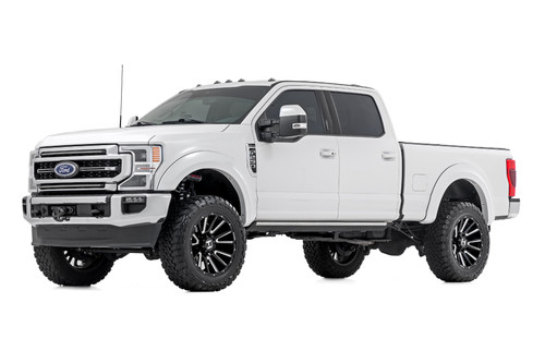 Rough Country - Fender Flares - Sport - N1 Blue Jeans - Ford F-250/F-350 Super Duty (17-22) - S-F21112-N1