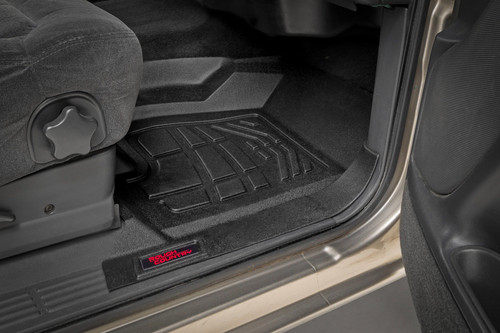 Rough Country - Sure-Fit Floor Mats - Front - Chevy/GMC 1500 (99-06 & Classic) - SM2991A