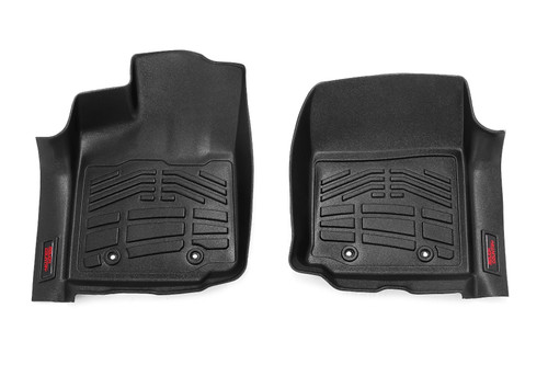 Rough Country - Sure-Fit Floor Mats - Front - Toyota Tacoma 2WD/4WD (2016-2023) - SM7121