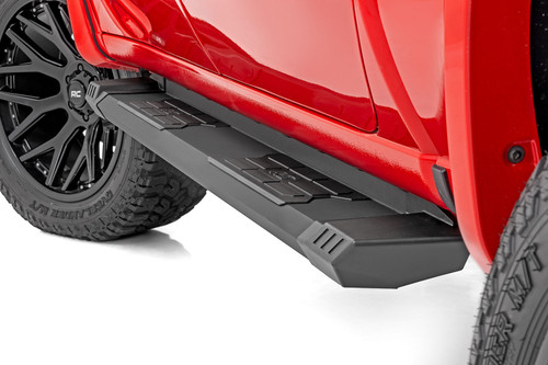 Rough Country - HD2 Aluminum Running Boards - Crew Cab - Chevy/GMC 1500/2500HD/3500HD (19-25 & Classic) - SRB01900B