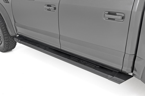 Rough Country - HD2 Aluminum Running Boards - Crew Cab - Ford F-150/Lightning/F-250/F-350/Raptor (15-25) - SRB151791A