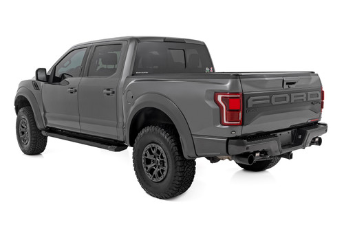 Rough Country - HD2 Aluminum Running Boards - Crew Cab - Ford F-150/Lightning/F-250/F-350/Raptor (15-25) - SRB151791A
