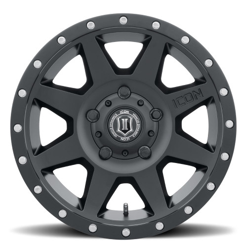 ICON ALLOYS REBOUND SAT BLK -18 x 9 / 5 x 150 / 25MM / 6" BS - 1818905560SB