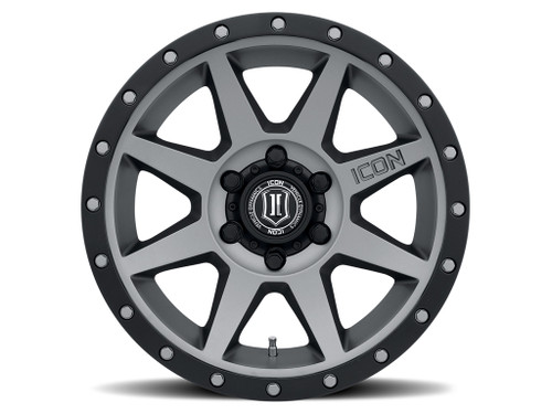 ICON ALLOYS REBOUND TITANIUM -18 x 9 / 6 x 5.5" / 0MM / 5" BS - 1818908350TT
