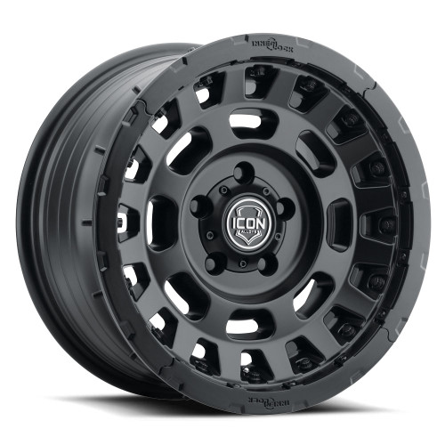 ICON Alloys Hammer Pro Satin Black 17 x 8.5 / 6 x 5.5 0mm Offset 4.75" BS - 21017858347SB