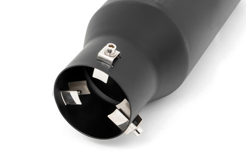 Rough Country - Exhaust Tip - Black - RC Logo - 2.5-3.125 Inch Pipe - 96004A - 96004A