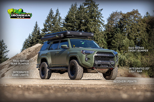 Raid Series Armor Package | Front Winch Bumper | Rear Bumper | Suited for 2014+ Toyota 4Runner