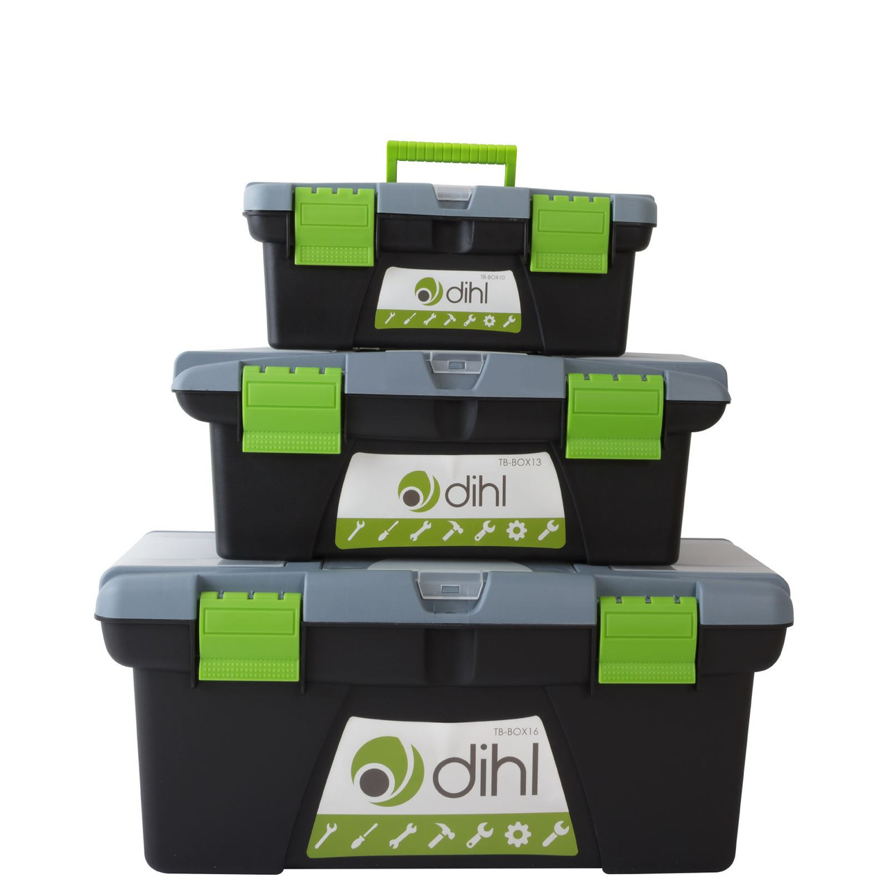 Dihl 4pc Storage Organiser Box for Screws Nails Nuts Craft Carry Case Tool  Box - Dihl