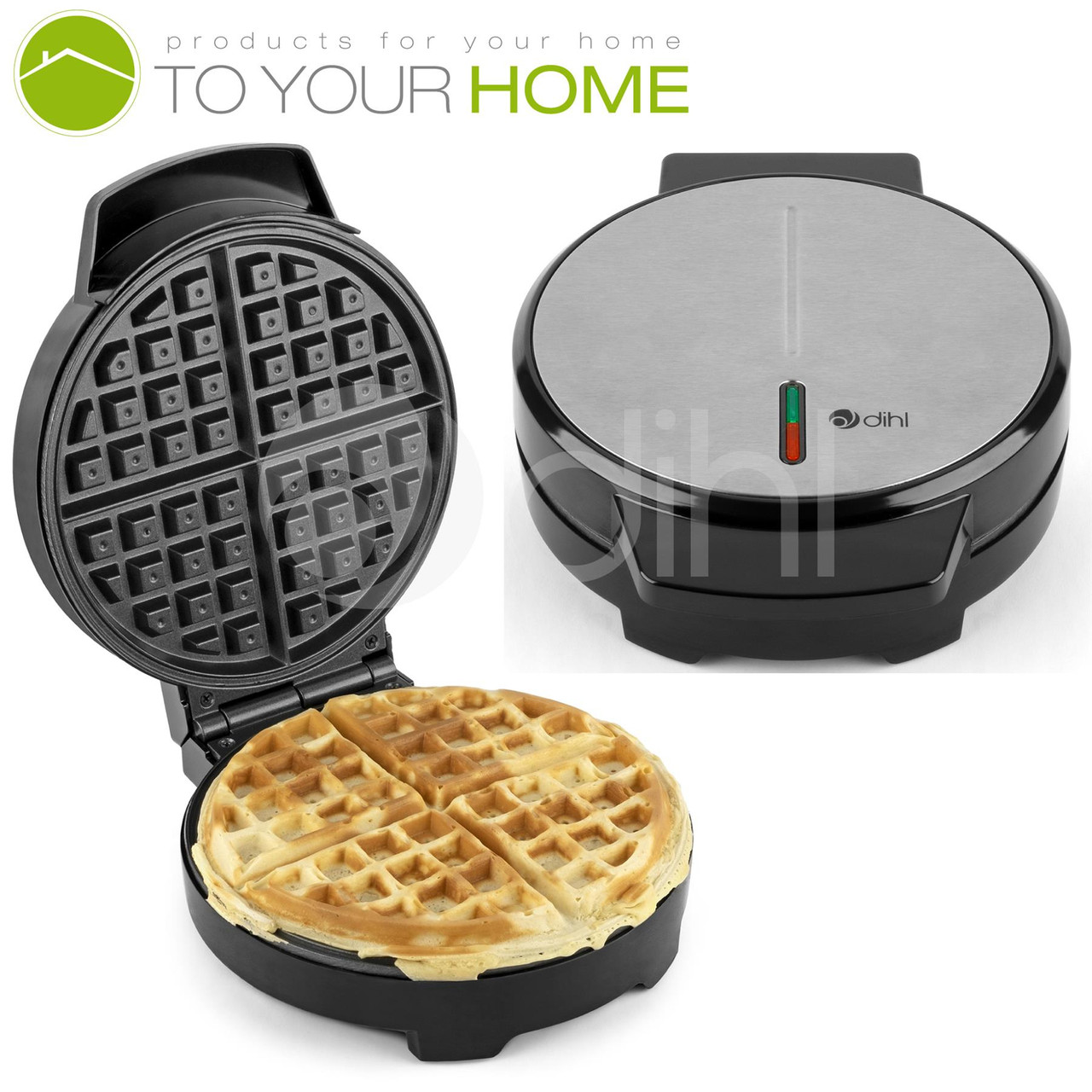 4 round waffle maker