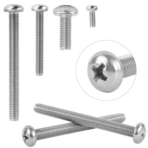 Pan Head M6 Machine Screws A2 Stainless Steel Phillips Head Bolts Pozi