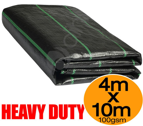 4m X 10m Ground Cover Fabric Landscape Garden Weed Control Membrane Heavy Duty