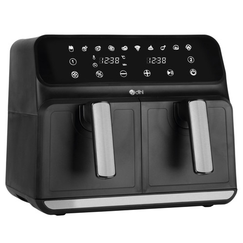 Dihl 8L Black Dual Zone Rapid Air Fryer