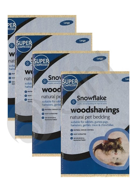 Snowflake Pet Bedding 4 x Large 3KG (12KG total)