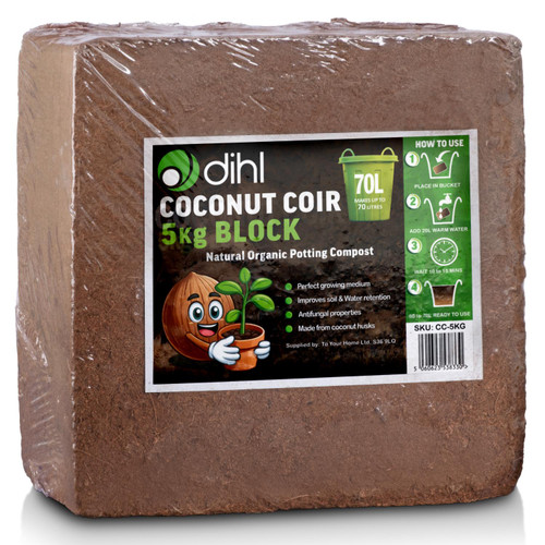 Coconut Coir 5Kg Block 30x30x10cm