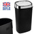 Dihl - UK Made 50L Black Bin and Chrome Sensor Lid