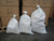 Pack of 100x 50cm x 80cm White Woven PP Rubble Sacks