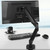 Dihl Single Monitor Desk Mounting Arm with Spring Tension System, Home Office Screen Mount, for 13 to 32 inch Flat or Curved up to 9.5KG