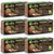 6 x 650g Organic Coconut Coco Coir Fibre Compost Block Bricks, 100% Natural Compressed Peat-Free Garden Growing Medium