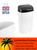 Dihl - UK Made 50L White Bin and Black Sensor Lid with Free Cooler Cube worth £19.99