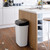 Dihl - UK Made 50L White Bin and Black Sensor Lid with Free Cooler Cube worth £19.99