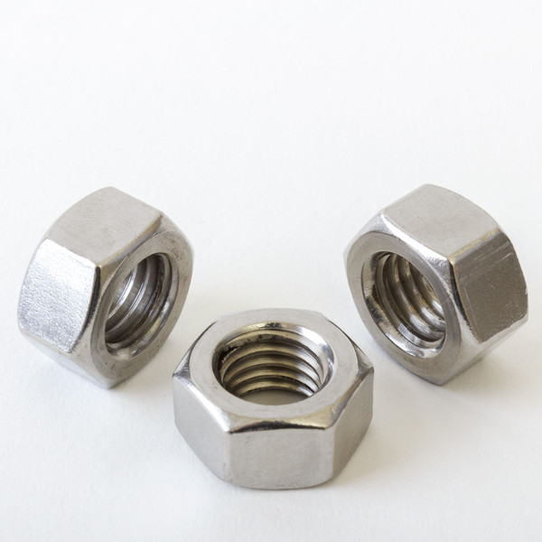 Hexagon Full Nut Standard Pitch A2 Stainless Steel M3 M4 M5 M6 M8 M10 M12 DIN934