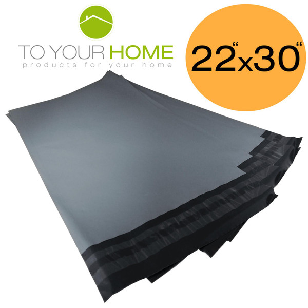 Grey Mailing Bags 22x30 50% Recycled Plastic Material Self Seal Strong Postal Poly