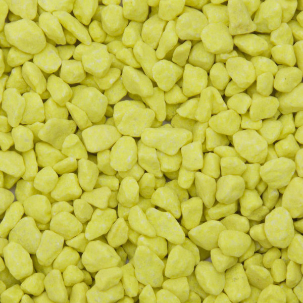 Flouro Yellow Flourescent Aqua Gravel 3L