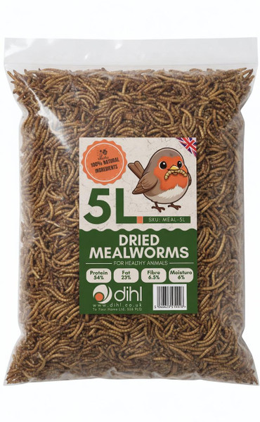 5L Dihl Premium Dried Mealworms
