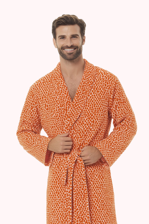 IZOD Men's Printed Microfleece Robe